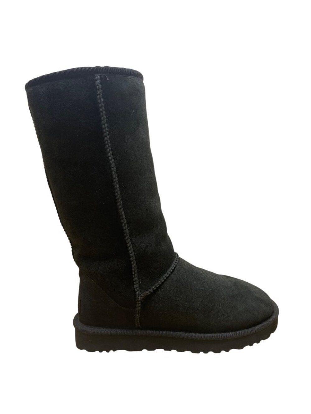 Ugg Pure Women’s Black Suede Sheepskin Cozy Warm Classic Tall Boots Size 8